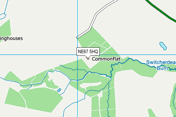NE67 5HQ map - OS VectorMap District (Ordnance Survey) NE67 5HQ map - OS VectorMap District (Ordnance Survey)