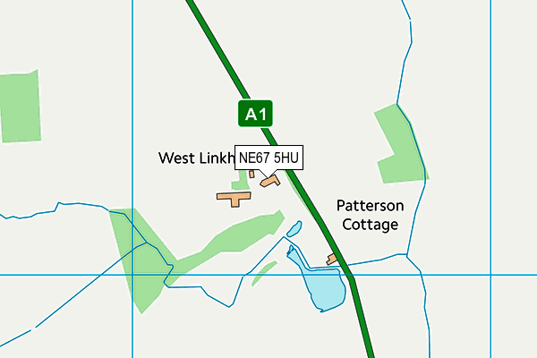 NE67 5HU map - OS VectorMap District (Ordnance Survey) NE67 5HU map - OS VectorMap District (Ordnance Survey)