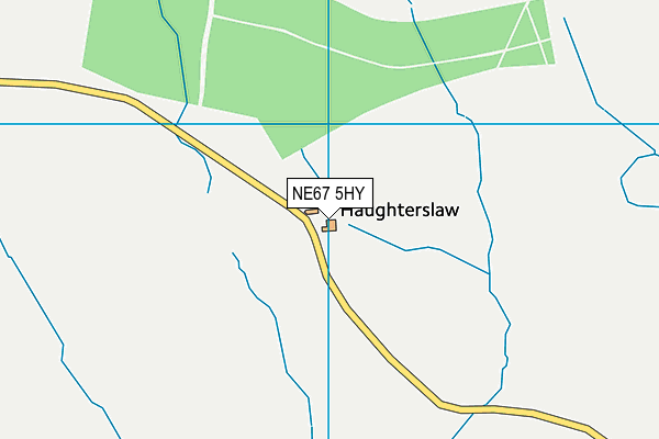 NE67 5HY map - OS VectorMap District (Ordnance Survey) NE67 5HY map - OS VectorMap District (Ordnance Survey)