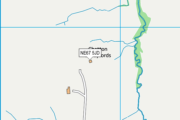 NE67 5JD map - OS VectorMap District (Ordnance Survey) NE67 5JD map - OS VectorMap District (Ordnance Survey)