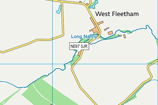 NE67 5JR map - OS VectorMap District (Ordnance Survey) NE67 5JR map - OS VectorMap District (Ordnance Survey)
