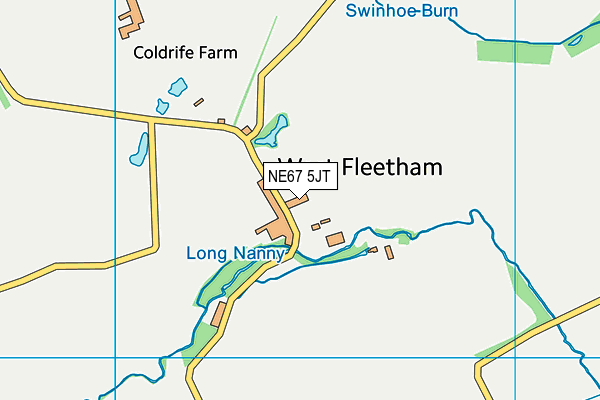 NE67 5JT map - OS VectorMap District (Ordnance Survey) NE67 5JT map - OS VectorMap District (Ordnance Survey)