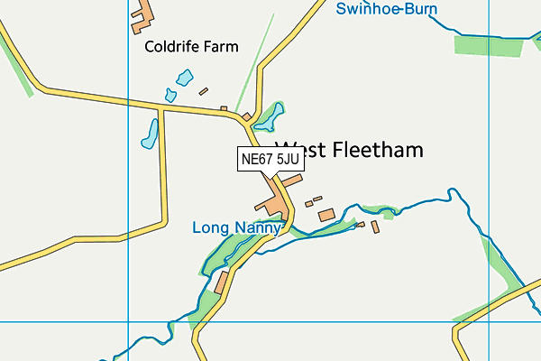 NE67 5JU map - OS VectorMap District (Ordnance Survey) NE67 5JU map - OS VectorMap District (Ordnance Survey)