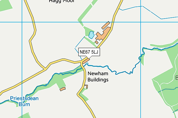 NE67 5LJ map - OS VectorMap District (Ordnance Survey) NE67 5LJ map - OS VectorMap District (Ordnance Survey)