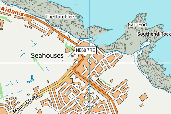 NE68 7RE map - OS VectorMap District (Ordnance Survey) NE68 7RE map - OS VectorMap District (Ordnance Survey)