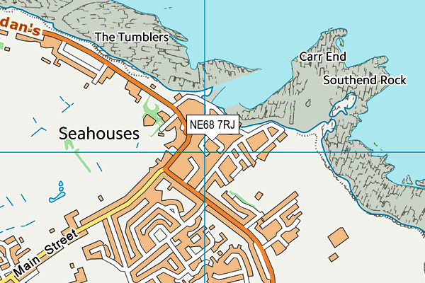 NE68 7RJ map - OS VectorMap District (Ordnance Survey) NE68 7RJ map - OS VectorMap District (Ordnance Survey)