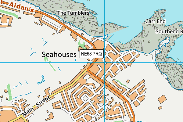 NE68 7RQ map - OS VectorMap District (Ordnance Survey) NE68 7RQ map - OS VectorMap District (Ordnance Survey)