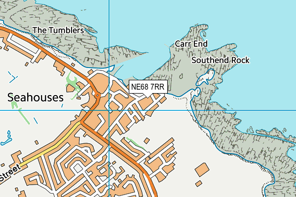 NE68 7RR map - OS VectorMap District (Ordnance Survey) NE68 7RR map - OS VectorMap District (Ordnance Survey)