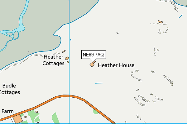 NE69 7AQ map - OS VectorMap District (Ordnance Survey) NE69 7AQ map - OS VectorMap District (Ordnance Survey)