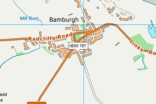 NE69 7BT map - OS VectorMap District (Ordnance Survey) NE69 7BT map - OS VectorMap District (Ordnance Survey)