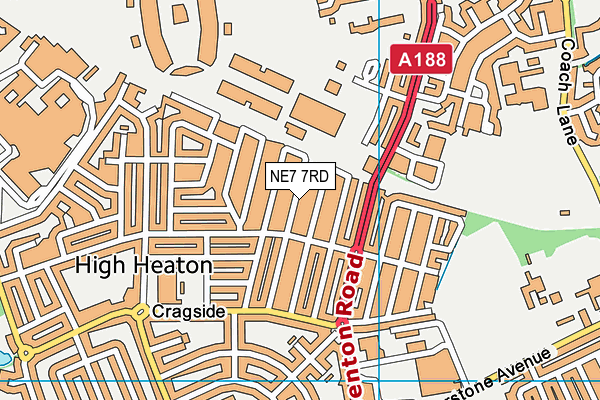 NE7 7RD map - OS VectorMap District (Ordnance Survey) NE7 7RD map - OS VectorMap District (Ordnance Survey)