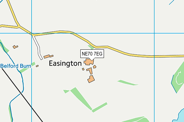 NE70 7EG map - OS VectorMap District (Ordnance Survey) NE70 7EG map - OS VectorMap District (Ordnance Survey)