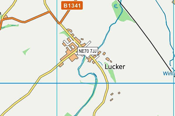 NE70 7JJ map - OS VectorMap District (Ordnance Survey) NE70 7JJ map - OS VectorMap District (Ordnance Survey)