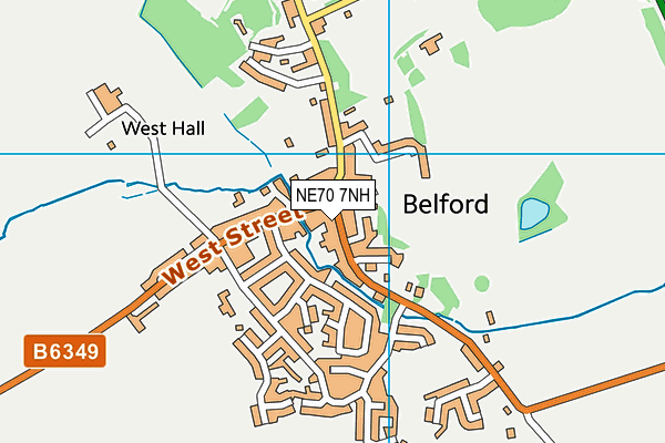NE70 7NH map - OS VectorMap District (Ordnance Survey) NE70 7NH map - OS VectorMap District (Ordnance Survey)