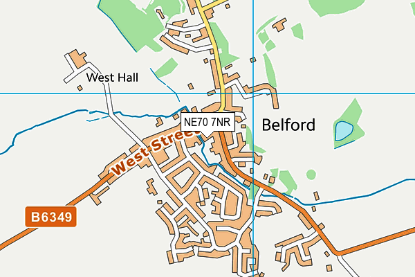 NE70 7NR map - OS VectorMap District (Ordnance Survey) NE70 7NR map - OS VectorMap District (Ordnance Survey)