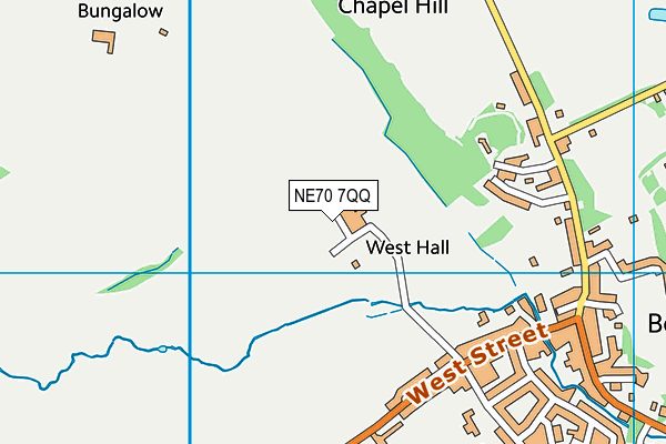 NE70 7QQ map - OS VectorMap District (Ordnance Survey) NE70 7QQ map - OS VectorMap District (Ordnance Survey)