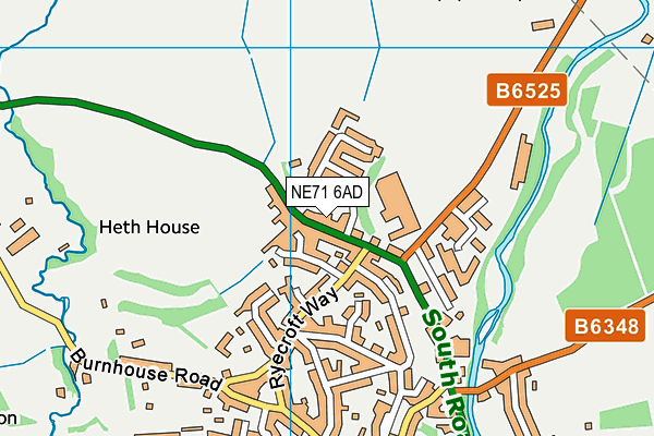 NE71 6AD map - OS VectorMap District (Ordnance Survey) NE71 6AD map - OS VectorMap District (Ordnance Survey)