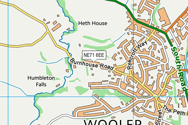NE71 6EE map - OS VectorMap District (Ordnance Survey) NE71 6EE map - OS VectorMap District (Ordnance Survey)