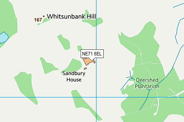 NE71 6EL map - OS VectorMap District (Ordnance Survey) NE71 6EL map - OS VectorMap District (Ordnance Survey)