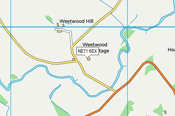 NE71 6EX map - OS VectorMap District (Ordnance Survey) NE71 6EX map - OS VectorMap District (Ordnance Survey)