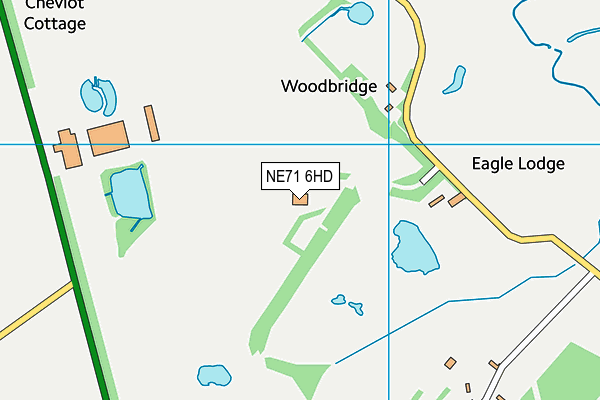 NE71 6HD map - OS VectorMap District (Ordnance Survey) NE71 6HD map - OS VectorMap District (Ordnance Survey)