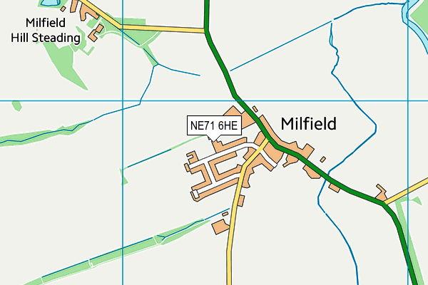 NE71 6HE map - OS VectorMap District (Ordnance Survey) NE71 6HE map - OS VectorMap District (Ordnance Survey)