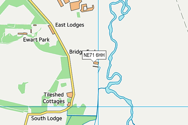 NE71 6HH map - OS VectorMap District (Ordnance Survey)