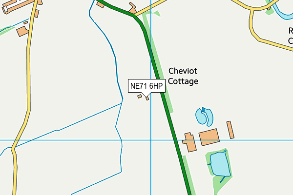 NE71 6HP map - OS VectorMap District (Ordnance Survey) NE71 6HP map - OS VectorMap District (Ordnance Survey)