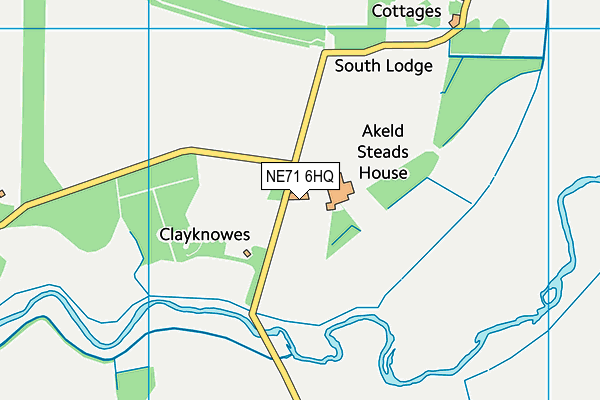 NE71 6HQ map - OS VectorMap District (Ordnance Survey) NE71 6HQ map - OS VectorMap District (Ordnance Survey)