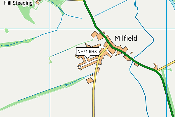 NE71 6HX map - OS VectorMap District (Ordnance Survey) NE71 6HX map - OS VectorMap District (Ordnance Survey)