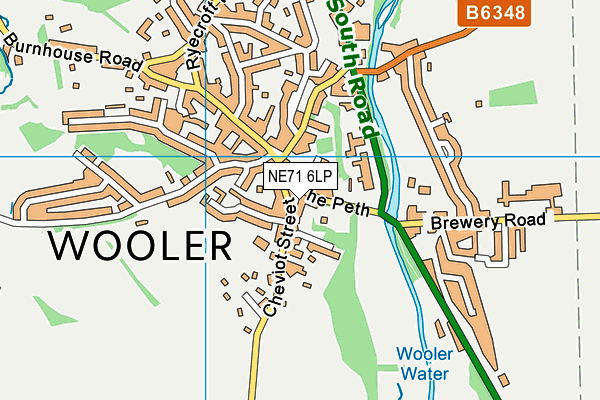 NE71 6LP map - OS VectorMap District (Ordnance Survey) NE71 6LP map - OS VectorMap District (Ordnance Survey)