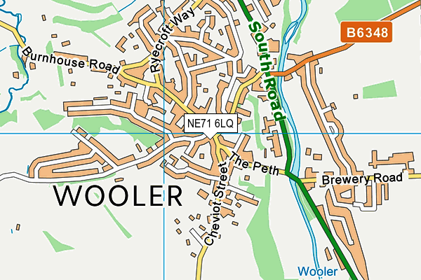 NE71 6LQ map - OS VectorMap District (Ordnance Survey) NE71 6LQ map - OS VectorMap District (Ordnance Survey)
