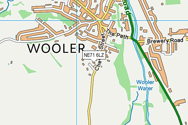 NE71 6LZ map - OS VectorMap District (Ordnance Survey) NE71 6LZ map - OS VectorMap District (Ordnance Survey)