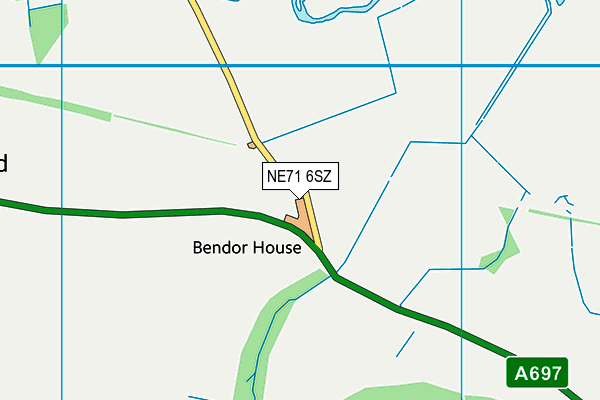 NE71 6SZ map - OS VectorMap District (Ordnance Survey) NE71 6SZ map - OS VectorMap District (Ordnance Survey)