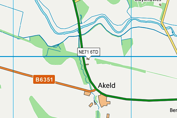 NE71 6TD map - OS VectorMap District (Ordnance Survey) NE71 6TD map - OS VectorMap District (Ordnance Survey)
