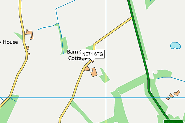 NE71 6TG map - OS VectorMap District (Ordnance Survey) NE71 6TG map - OS VectorMap District (Ordnance Survey)