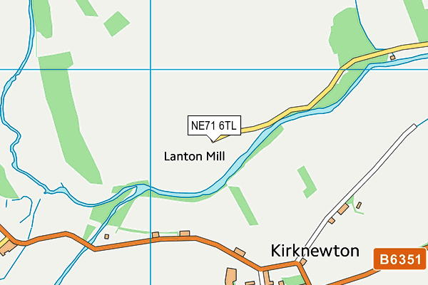 NE71 6TL map - OS VectorMap District (Ordnance Survey)