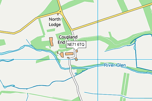 NE71 6TQ map - OS VectorMap District (Ordnance Survey) NE71 6TQ map - OS VectorMap District (Ordnance Survey)