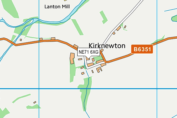 NE71 6XG map - OS VectorMap District (Ordnance Survey) NE71 6XG map - OS VectorMap District (Ordnance Survey)