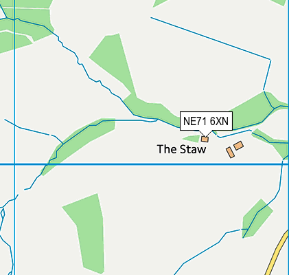 NE71 6XN map - OS VectorMap District (Ordnance Survey) NE71 6XN map - OS VectorMap District (Ordnance Survey)