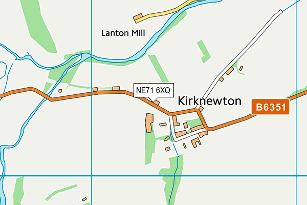 NE71 6XQ map - OS VectorMap District (Ordnance Survey) NE71 6XQ map - OS VectorMap District (Ordnance Survey)
