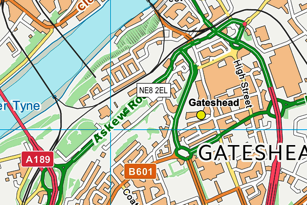 NE8 2EL map - OS VectorMap District (Ordnance Survey) NE8 2EL map - OS VectorMap District (Ordnance Survey)