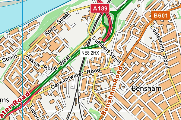 NE8 2HX map - OS VectorMap District (Ordnance Survey) NE8 2HX map - OS VectorMap District (Ordnance Survey)
