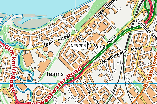 NE8 2PN map - OS VectorMap District (Ordnance Survey) NE8 2PN map - OS VectorMap District (Ordnance Survey)