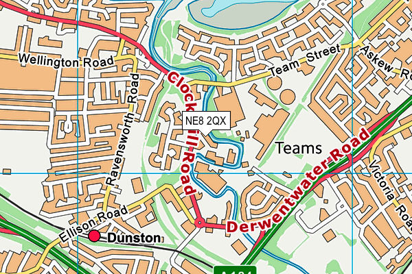 NE8 2QX map - OS VectorMap District (Ordnance Survey) NE8 2QX map - OS VectorMap District (Ordnance Survey)