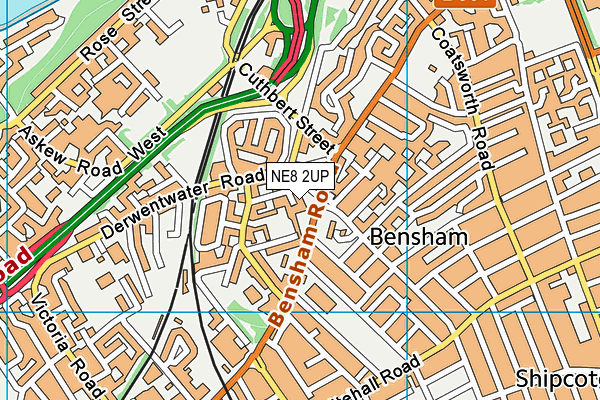 NE8 2UP map - OS VectorMap District (Ordnance Survey) NE8 2UP map - OS VectorMap District (Ordnance Survey)