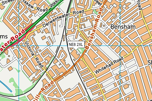 NE8 2XL map - OS VectorMap District (Ordnance Survey) NE8 2XL map - OS VectorMap District (Ordnance Survey)