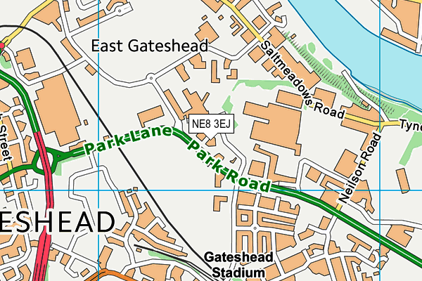 NE8 3EJ map - OS VectorMap District (Ordnance Survey) NE8 3EJ map - OS VectorMap District (Ordnance Survey)