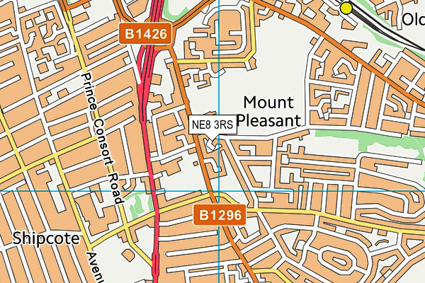 NE8 3RS map - OS VectorMap District (Ordnance Survey) NE8 3RS map - OS VectorMap District (Ordnance Survey)
