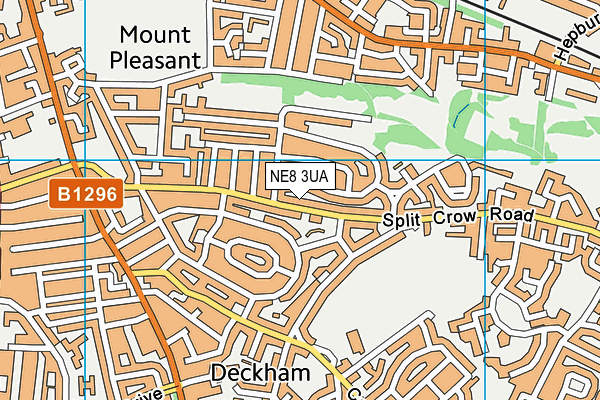 NE8 3UA map - OS VectorMap District (Ordnance Survey) NE8 3UA map - OS VectorMap District (Ordnance Survey)